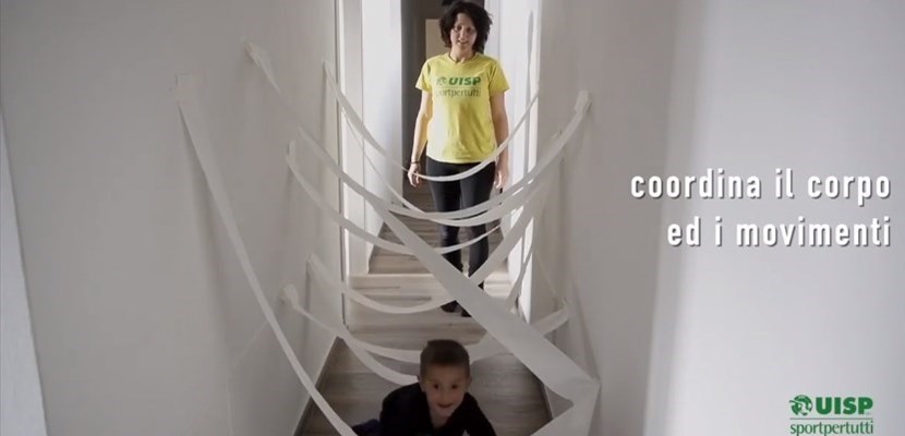 Dalla UISP gli esercizi per i bambini per fare sport a casa ed esorcizzare la paura.