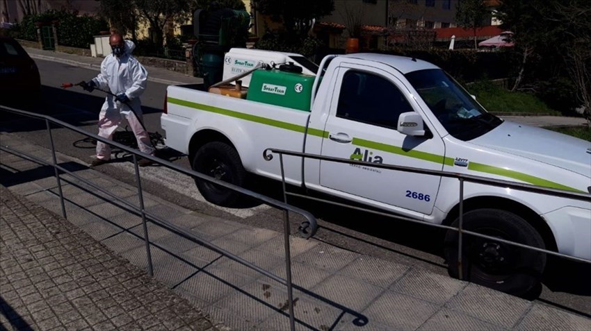 Seconda sanificazione Alia a Rignano