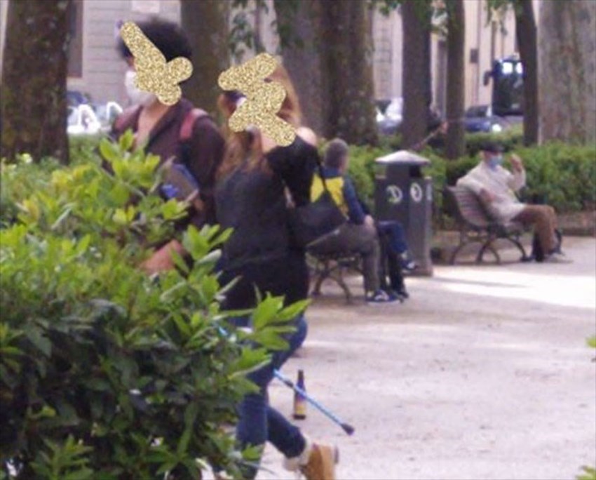 Piazza D'Azeglio il 1 maggio 2020