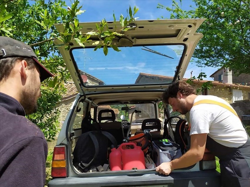 Sulle orme di San Francesco, ripulitura del sentiero che va da Pomino-Berceto (Madonna dei Fossi) a Borselli