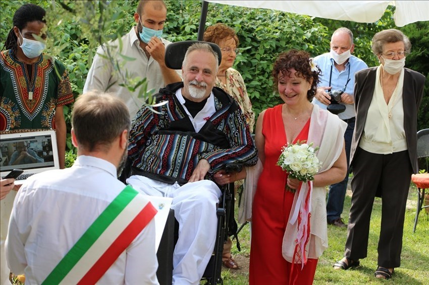 Un momento della cerimonia