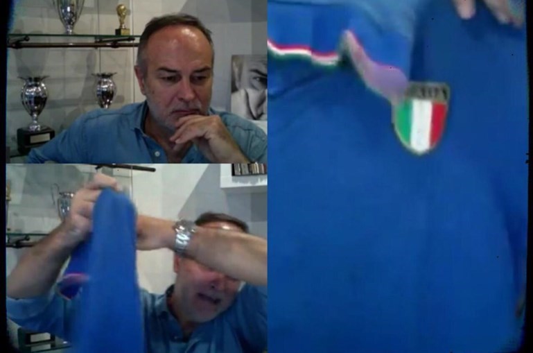 La maglia azzurra di Antonio cabrini
