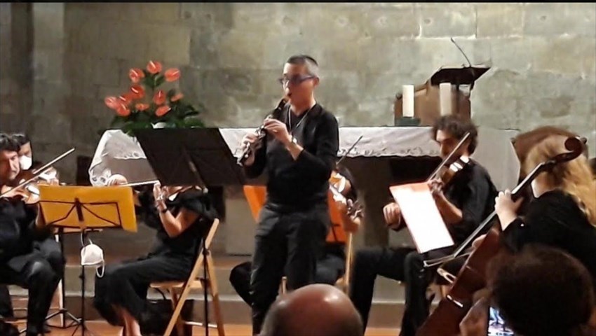 Un particolare del  concerto con Sabrina Landi Malavolti al clarino.