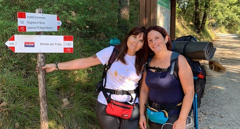 Zaira (a destra) con la dottoressa Borriello