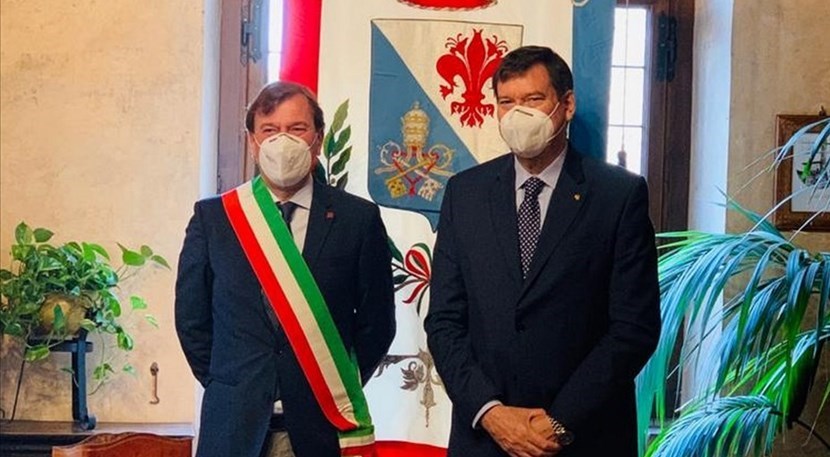 Da sinistra il sindaco Ignesti e il Questore Santarelli