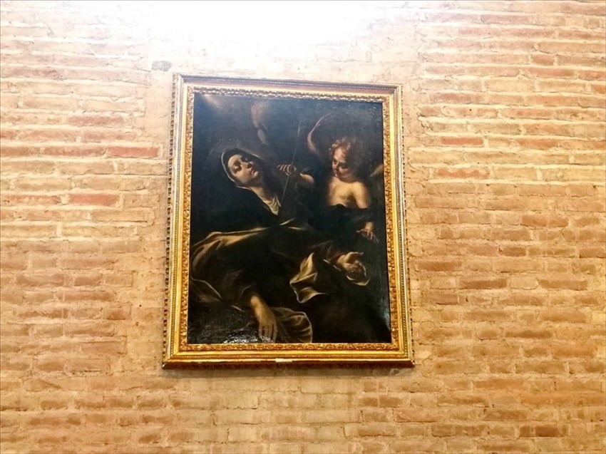 La tela secentesca raffigurante “ L’estasi di Santa Teresa” di Giovan Battista Beinaschi ( 1636 – 1688)