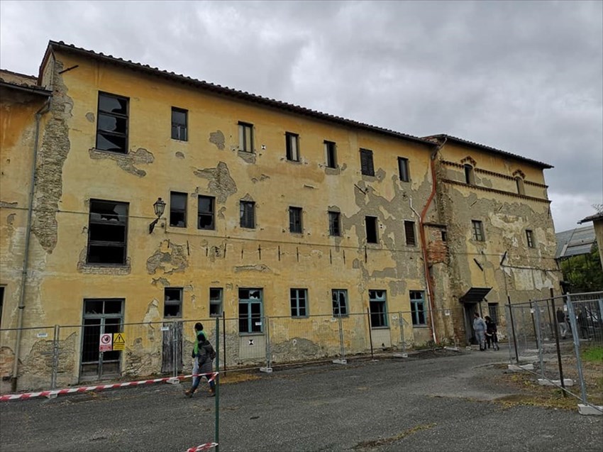 L'ex ospedale di Luco nell'aprile 2019