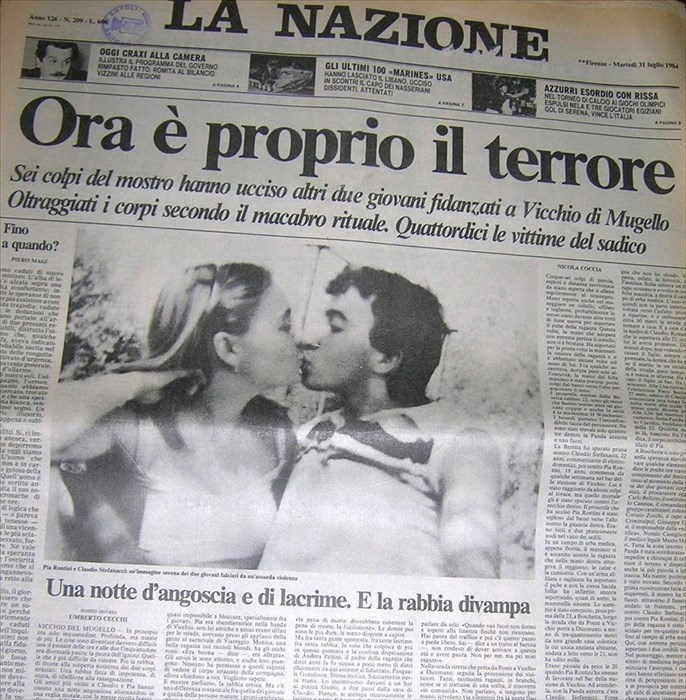 Articolo della Nazione relativo a Pia e Claudio