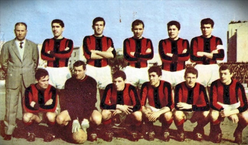 La squadra del Foggia che vinse contro l’Inter.