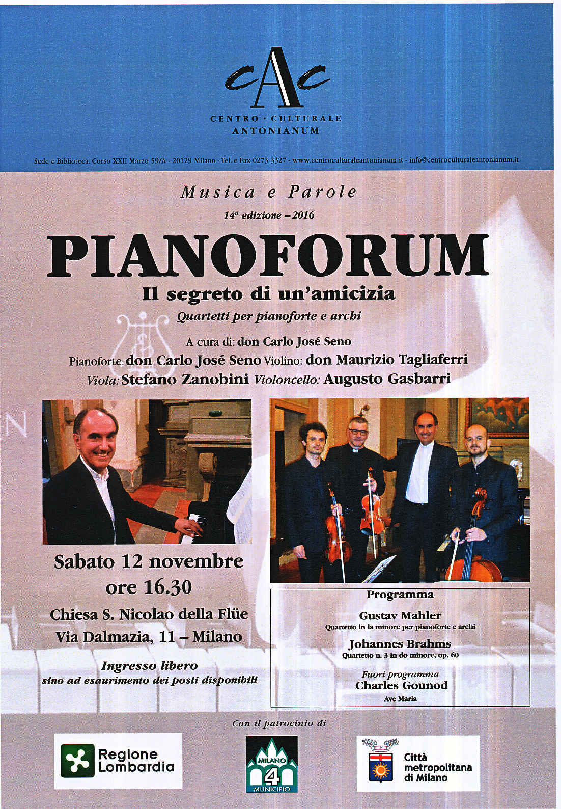 Pianoforum a Milano con Don Maurizio