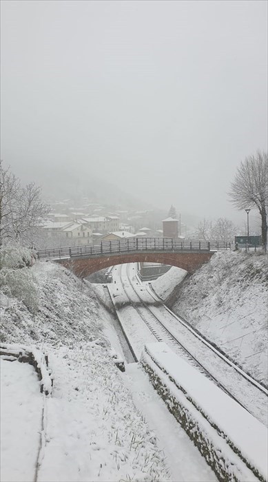 La ferrovia e la neve