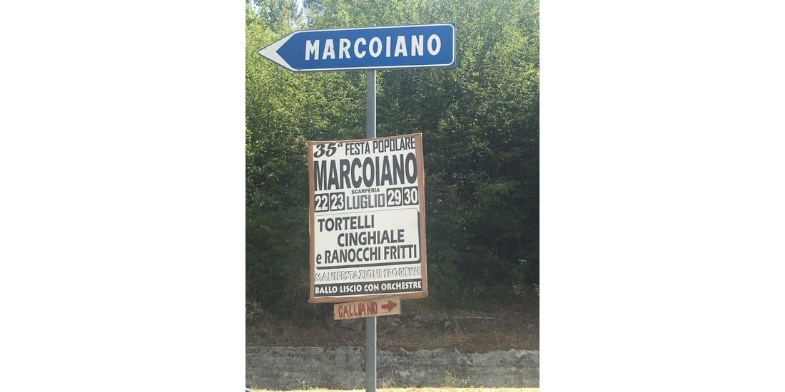 Una sola direzione: Marcoiano. Cartelli e fantasia, e Borgo rimpiange?