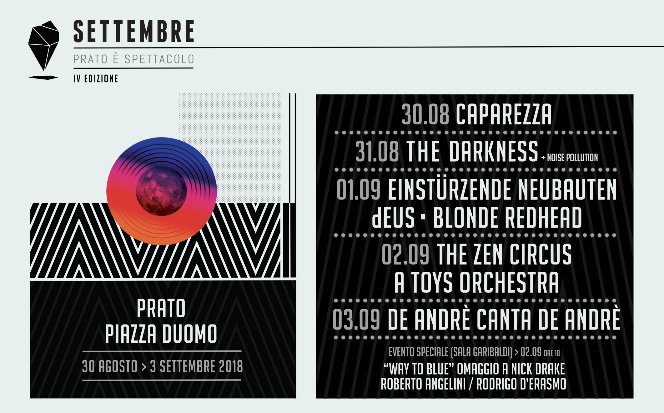 A settembre Prato è Spettacolo (e concerti): gli artisti in programma