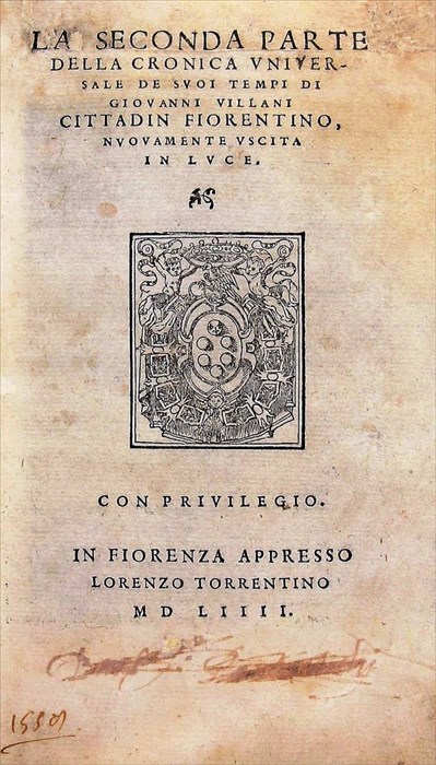 1554 - UNA DELLE PRIME RISTAMPE DELLA NUOVA CRONICA