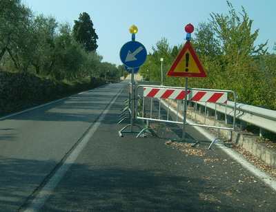 Maltempo in Mugello. Piccola frana a Vicchio. Ma le previsioni 'mettono' buono. O neve?
