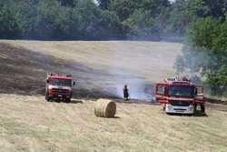 Ronta. Brucia un campo di fieno. Paura per le case vicine. Le foto...