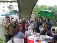 Painting in the rain... a Ponteavicchio!