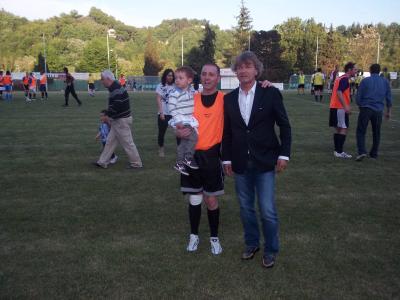 Ronta. I campioni viola Antognoni e Merlo alla partita di beneficienza in ricordo di Marione