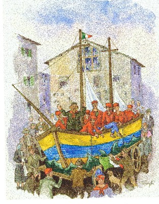 Il 2 Giugno garibaldini in piazza dell'Orioulo per il 150°