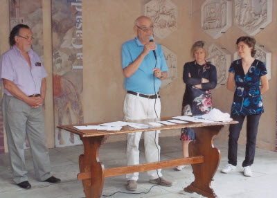 Continua con passione l'attività artistica alla Casa di Giotto