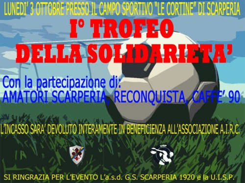 Calcio amatori: lunedì 3 ottobre torneo a Scarperia