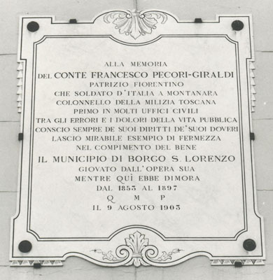 Francesco Pecori Giraldi eroe a Curtatone e Montanara