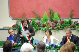 La delegazione Gross-Umstadt in visita a Dicomano in occasione della fiera d'Ottobre