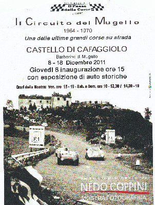 L'8 dicembre inaugura a Cafaggiolo una mostra fotografica sul vecchio Circuito del Mugello