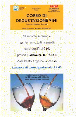 L'Università dell'età libera organizza un Corso di Degustazione di Vini