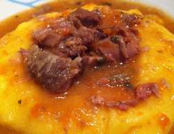 Una salsa orginale per carne e polenta: la Pancetta all'aceto