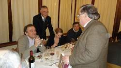 Il presidente Rossi e l'assessore Salvadori a Frascole per la presentazione dei vini. E mangiano il 'bollito'...