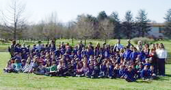Borgo. 150 bambini a piantare alberi. La foto dell'iniziativa di elementari e medie...