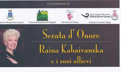 Serata d'Onore: a Borgo la grande lirica mondiale. Le info...