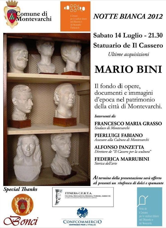 Le opere di Mario Bini a Montevarchi. Il figlio ringrazia OK!Mugello