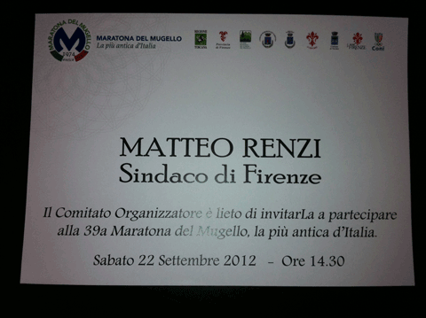 Matteo Renzi alla Maratona del Mugello?
