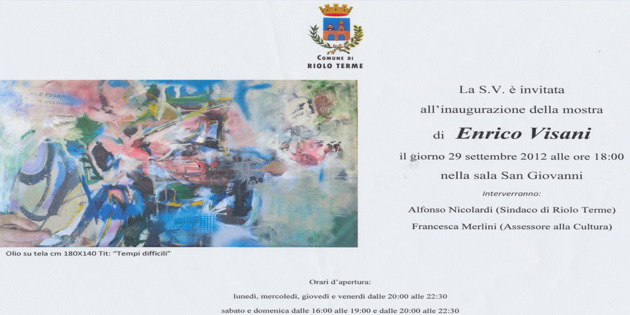 Pazzagli e Visani: due mostre per due artisti mugellani