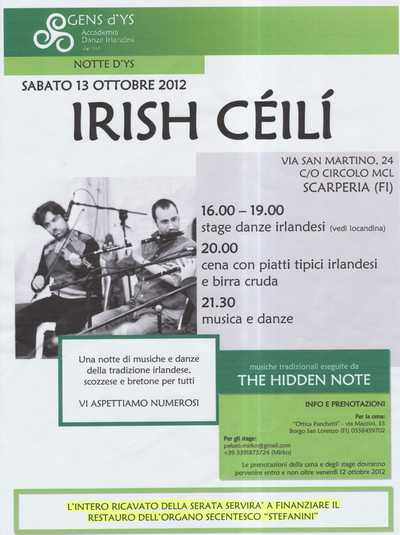 Serata irlandese a Scarperia