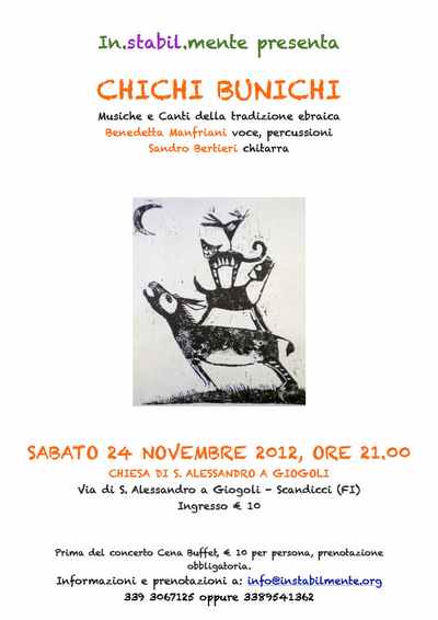 Canti della Diaspora Ebraica in concerto. Info...