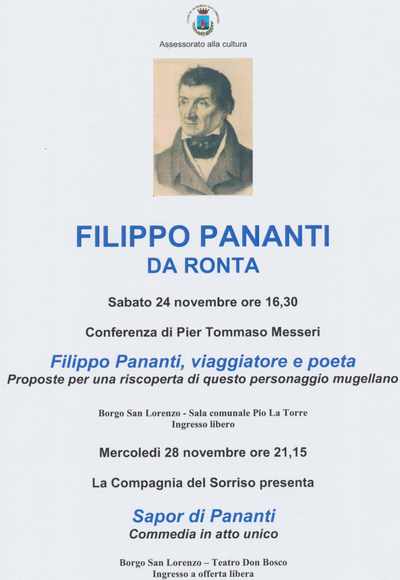 Borgo. Una conferenza su Filippo Pananti, Viaggiatore e poeta. Info...
