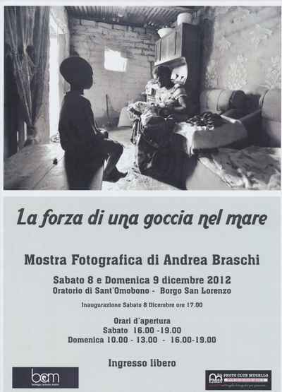 'Una goccia nel mare'. Foto in Sant'Omobono