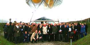 Pratolino. Delegazione francese in visita alla centrale fotovoltaica