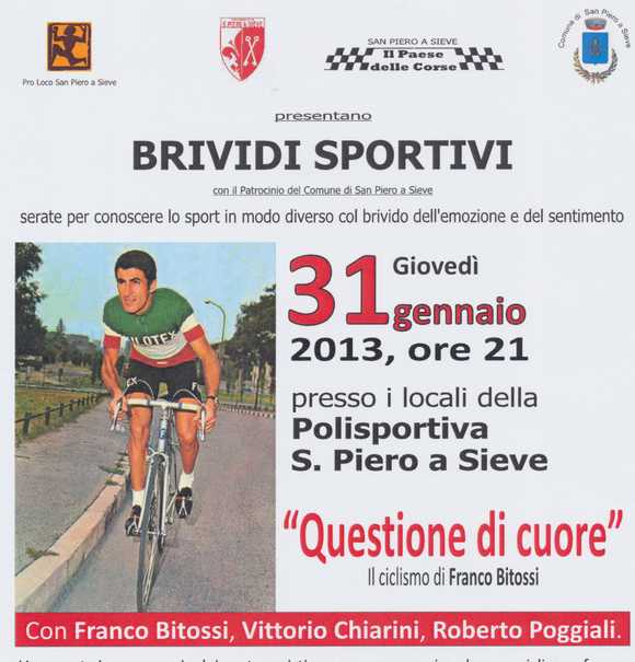'Questione di cuore'. A San Piero il ciclismo di Bitossi
