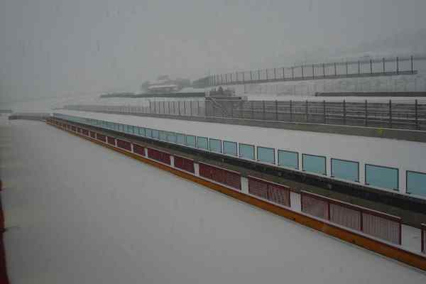 Mugello. La neve sul circuito