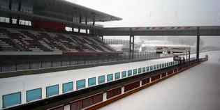 Mugello. La neve sul circuito