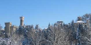 Cielo blu sopra la neve...