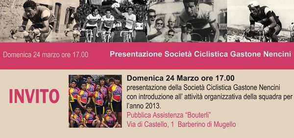 Barberino. La Gastone Nencini presenta la squadra. Info...