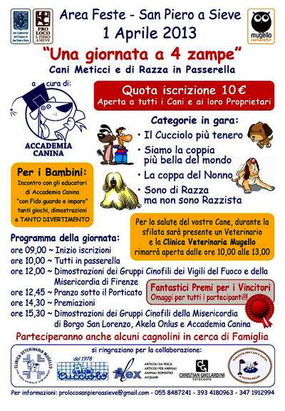 A San Piero per Pasquetta giornata a 4 zampe. Info...