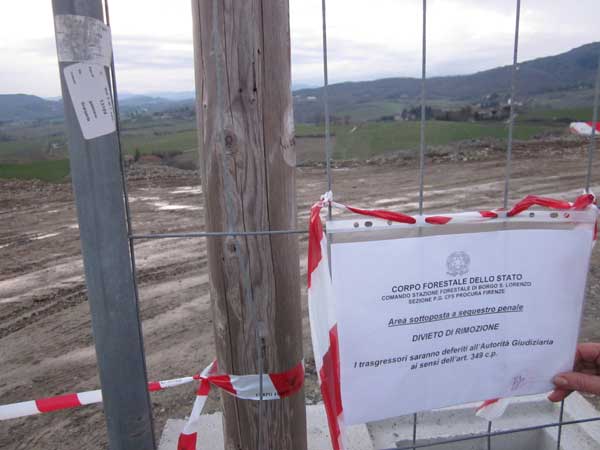 Forestale sequestra cantiere nei pressi di San Agata