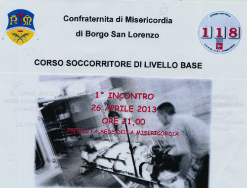Borgo. Corso soccorritore di livello base