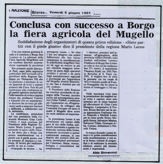 Borgo. Giovedì 6 torna la Fiera Agricola. Info e programma